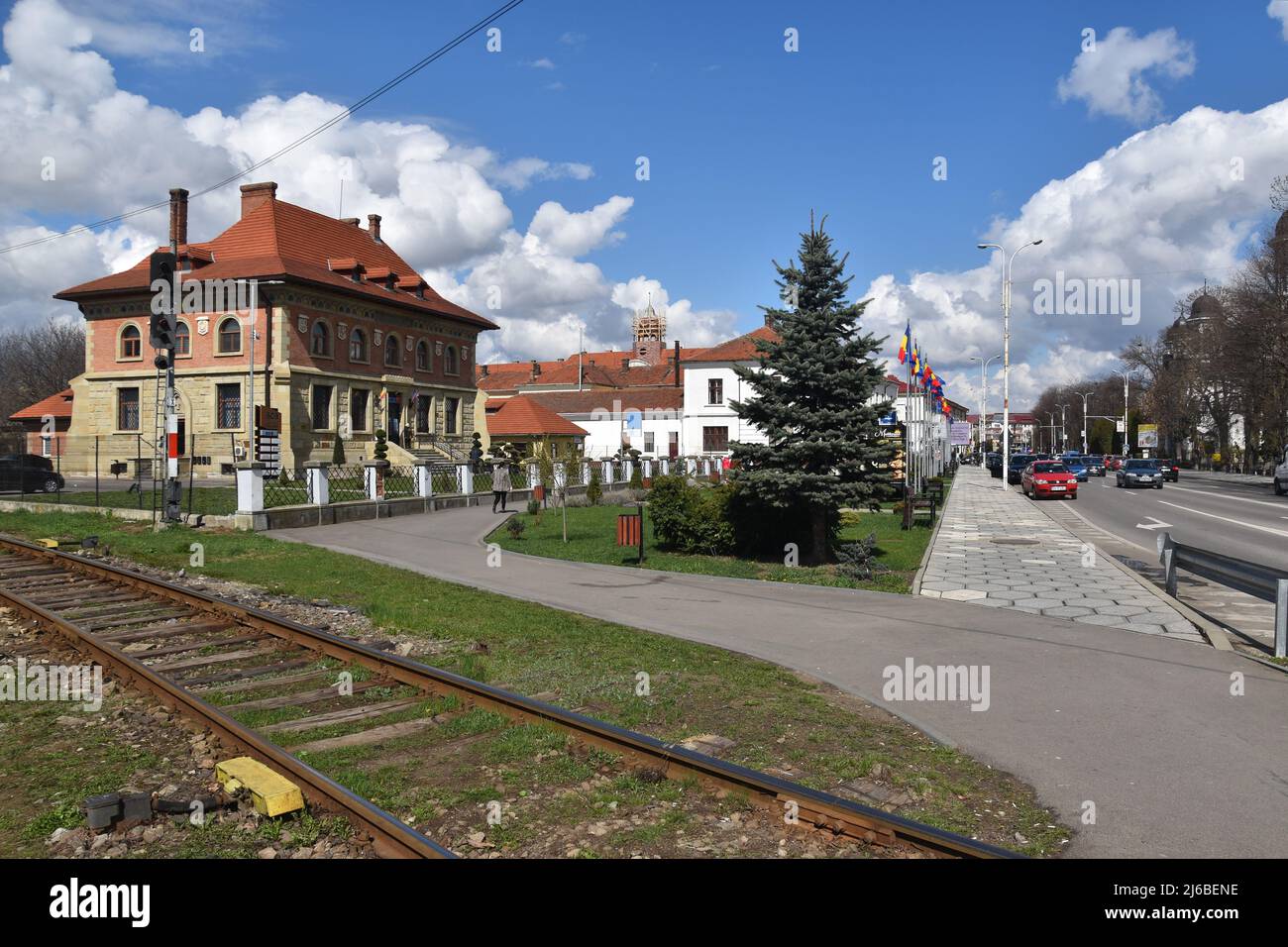 Romania railway crossing hi-res stock photography and images - Alamy