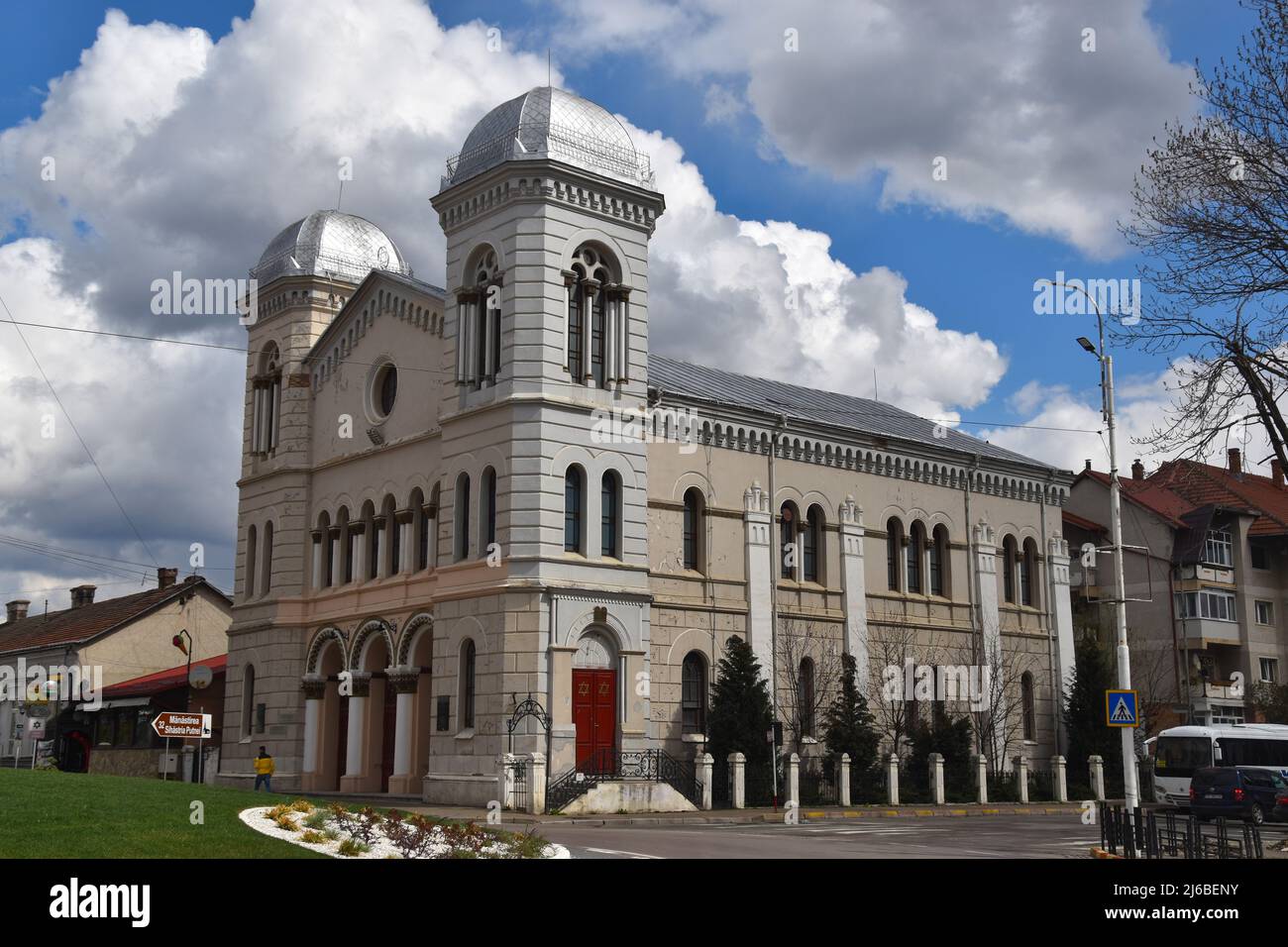 Rădăuți (Radauti) in the Region of Bucovina, Northern Romania: the Synagogue Stock Photo
