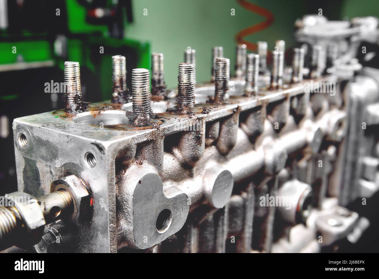 Car fuel pump repair, auto fuel pump disassembly for repair, old car