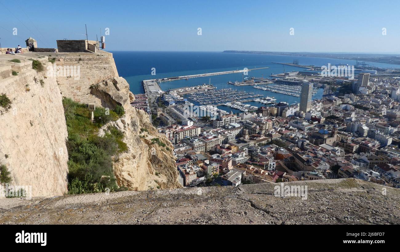 Santa Barbara Castle, Alicante, Spain Stock Photo Alamy