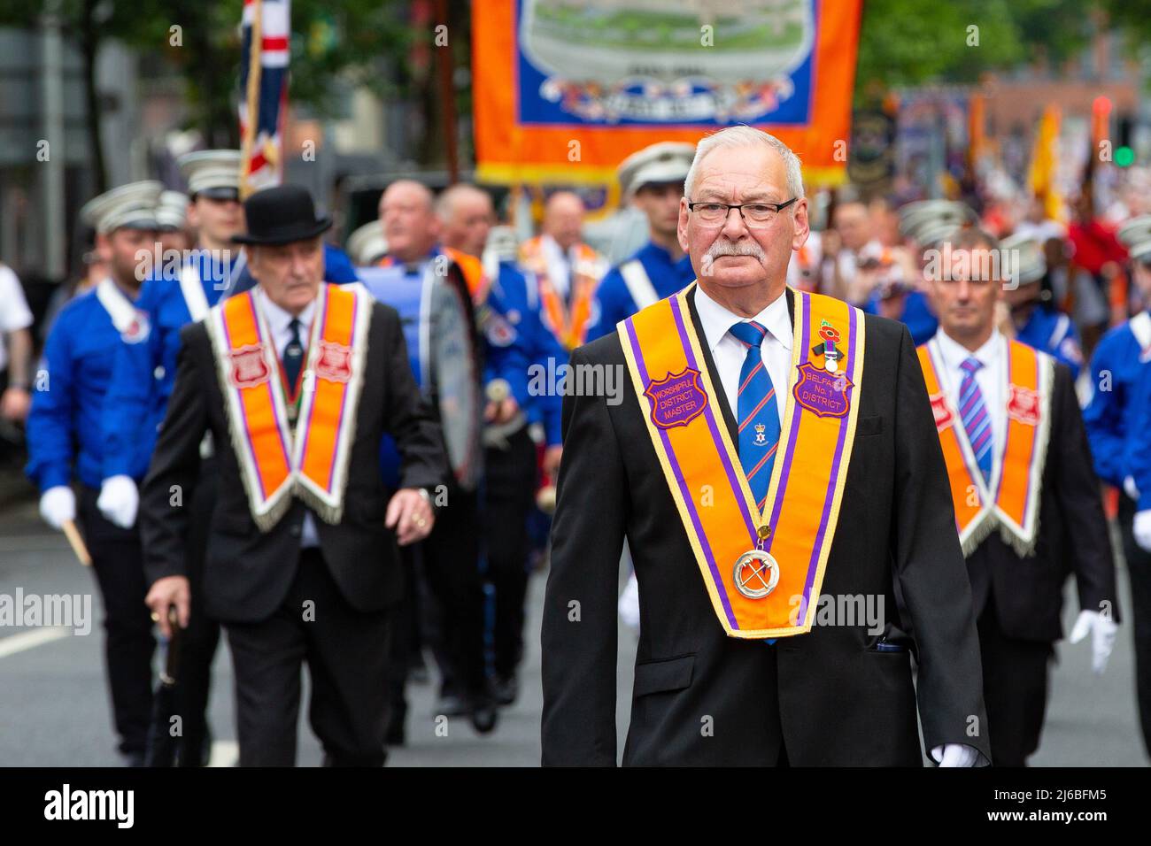 12th July parade in Belfast, Northern Ireland Stock Photo Alamy