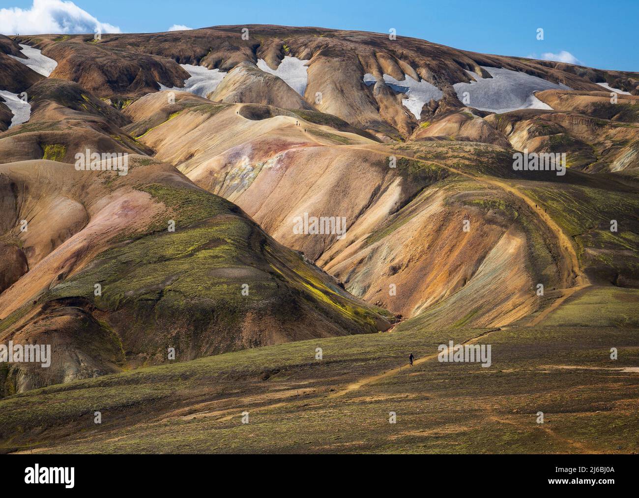 landmannalaugar  Colorful Mountains View, Iceland Stock Photo