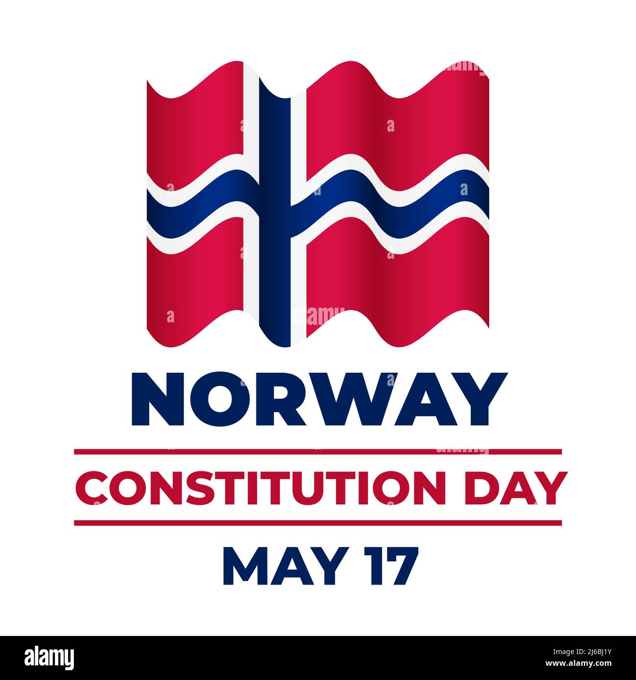 Norway Constitution Day typography poster. Norwegian National holiday ...