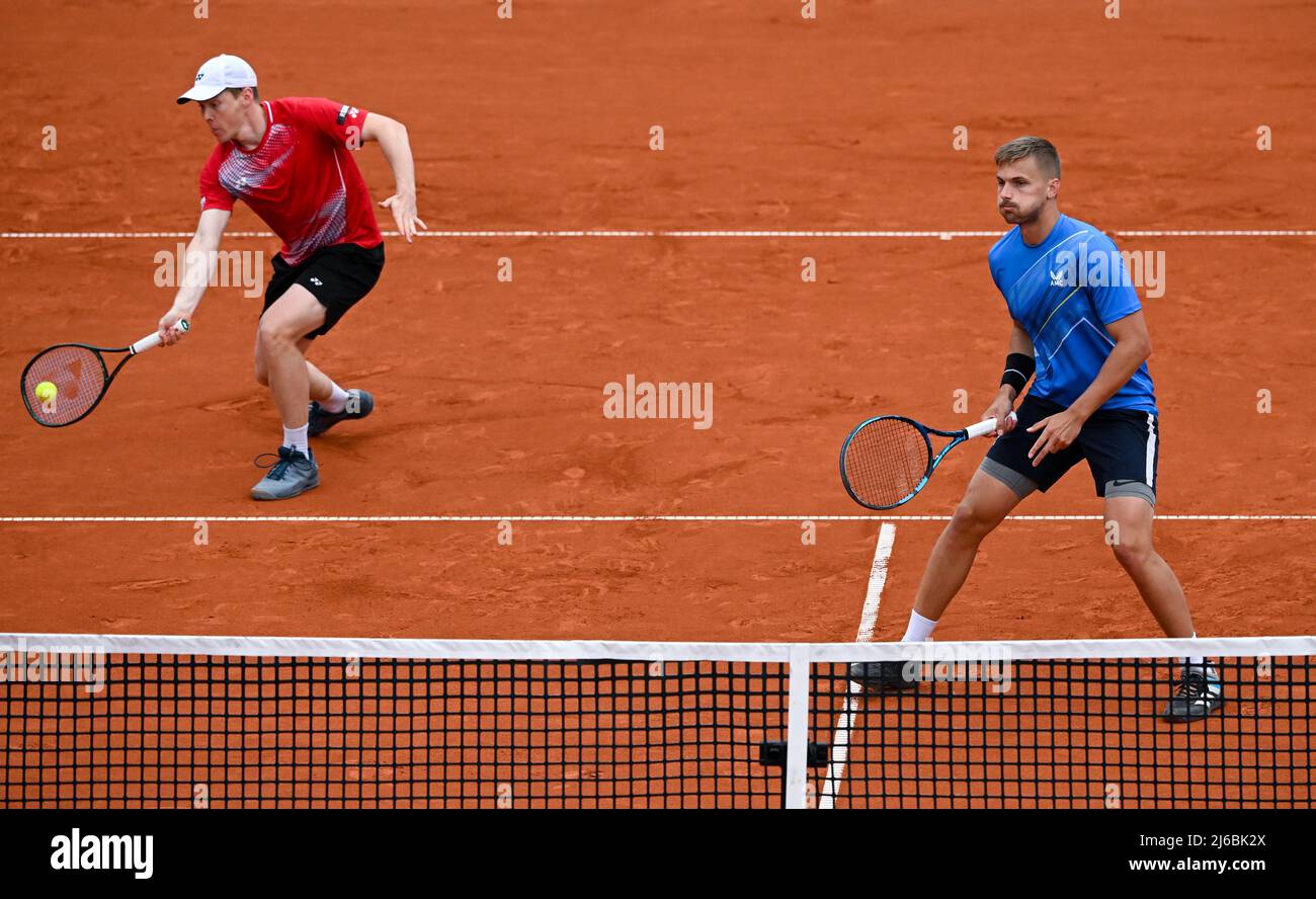 30 April 2022, Bavaria, Munich Tennis ATP Tour Munich, Doubles, Men