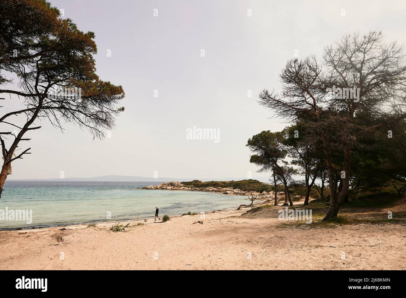 Vourvourou Beach Halkidiki Greece Stock Photo