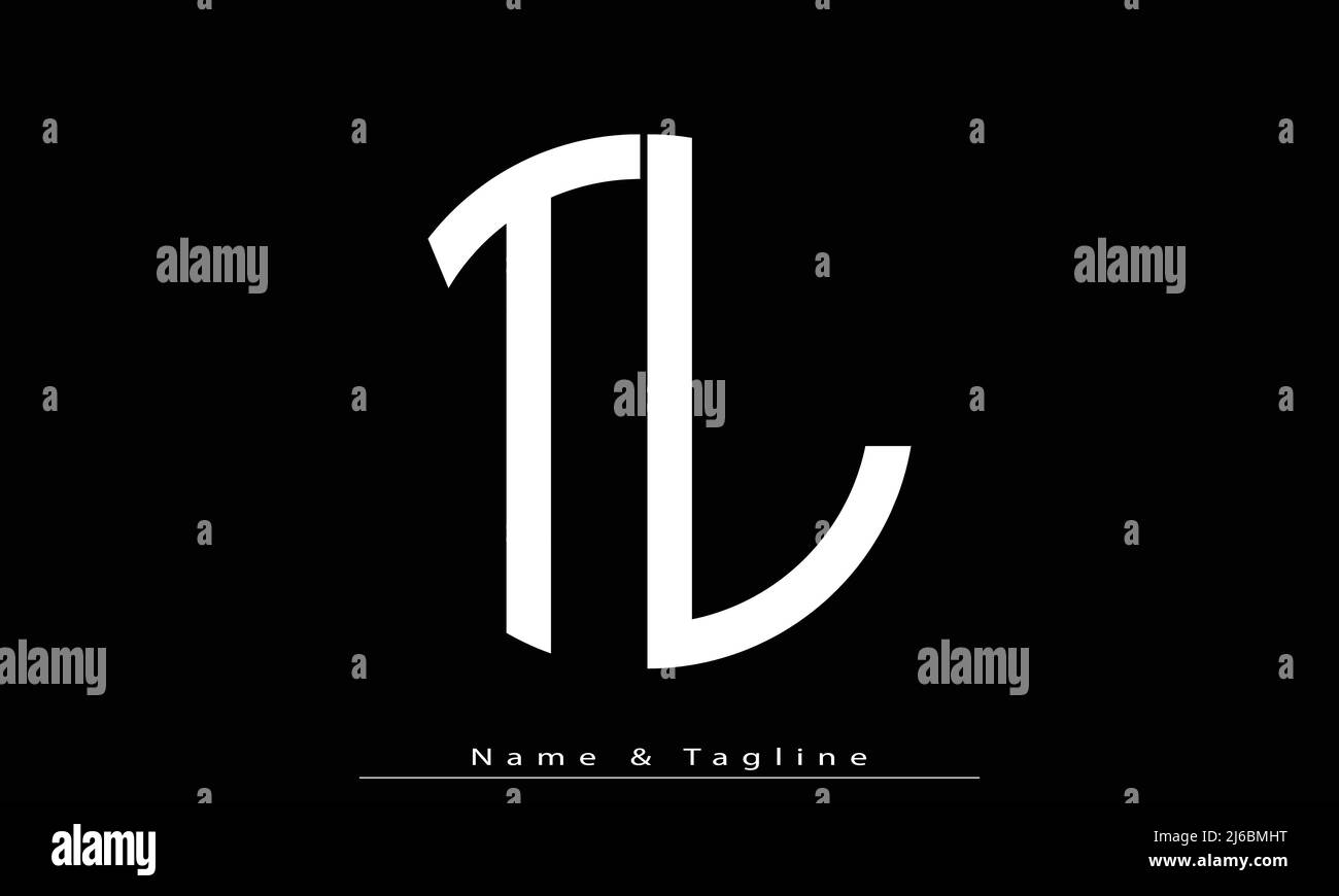 Alphabet letters Initials Monogram logo TL , LT Stock Vector