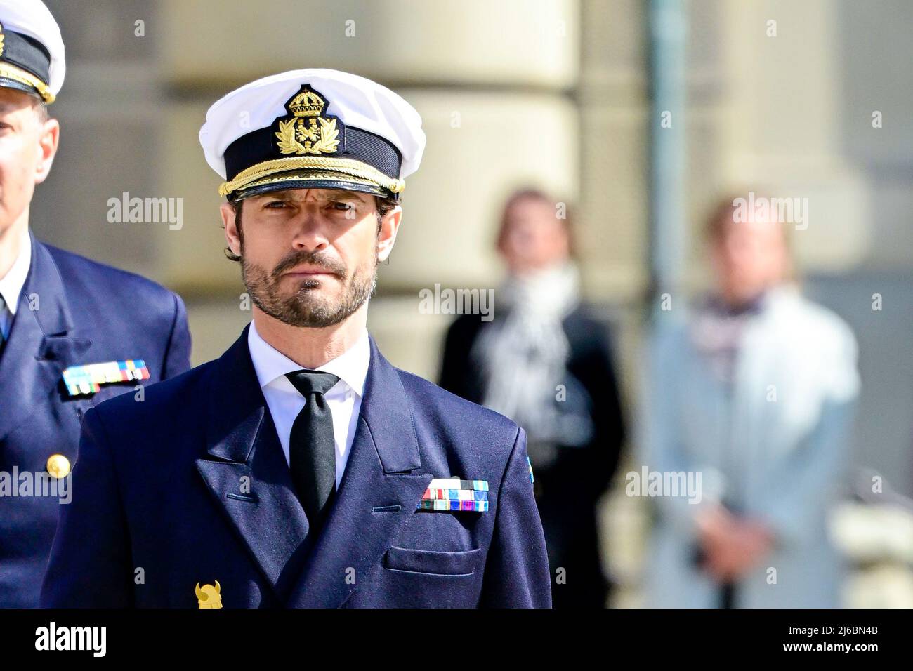Prince Carl Philip of Sweden during 76th birthday celebrations of the