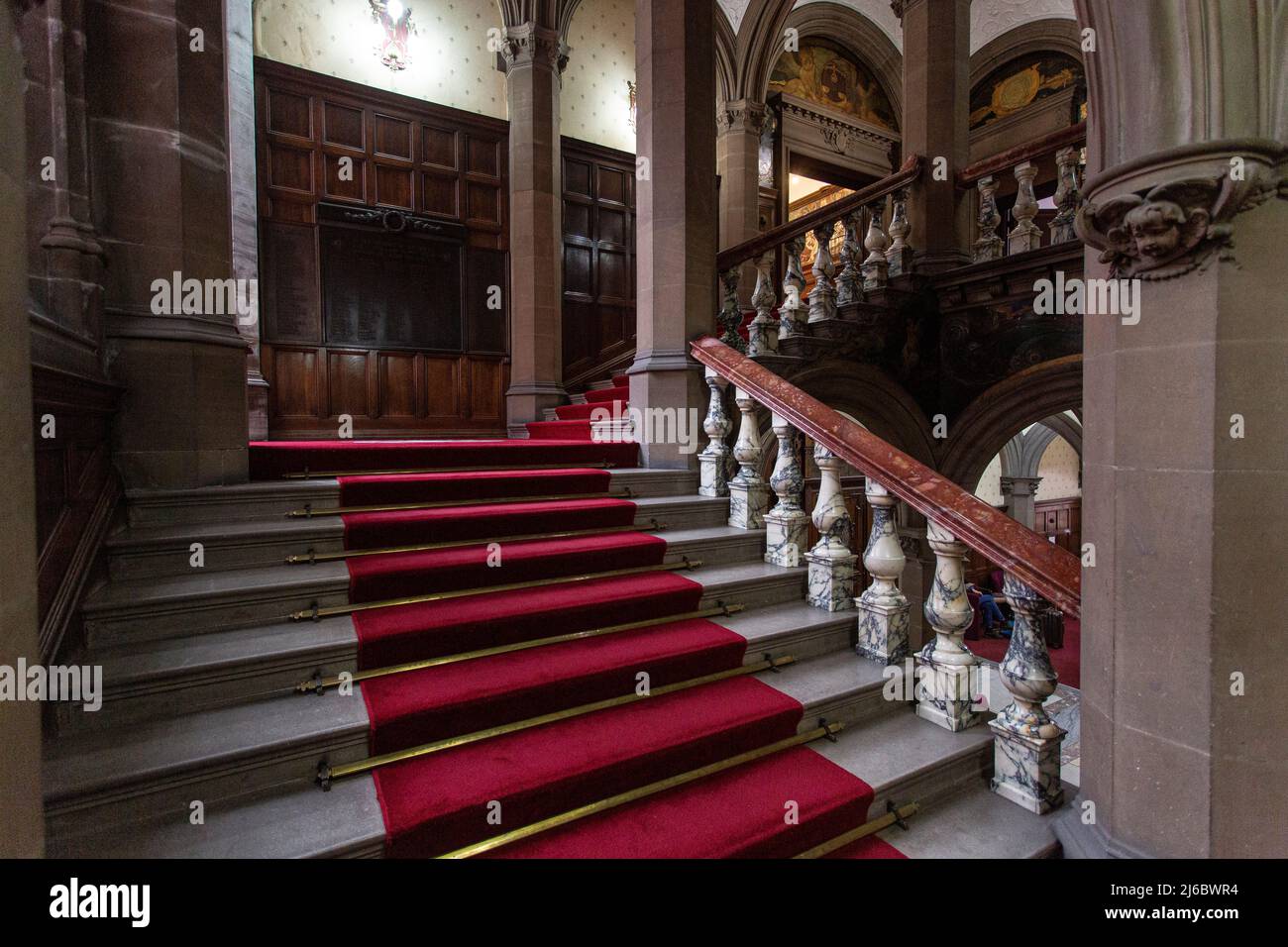 Historic county hall in Wakefield Town Hall , West Yorkshire, England. Stock Photo