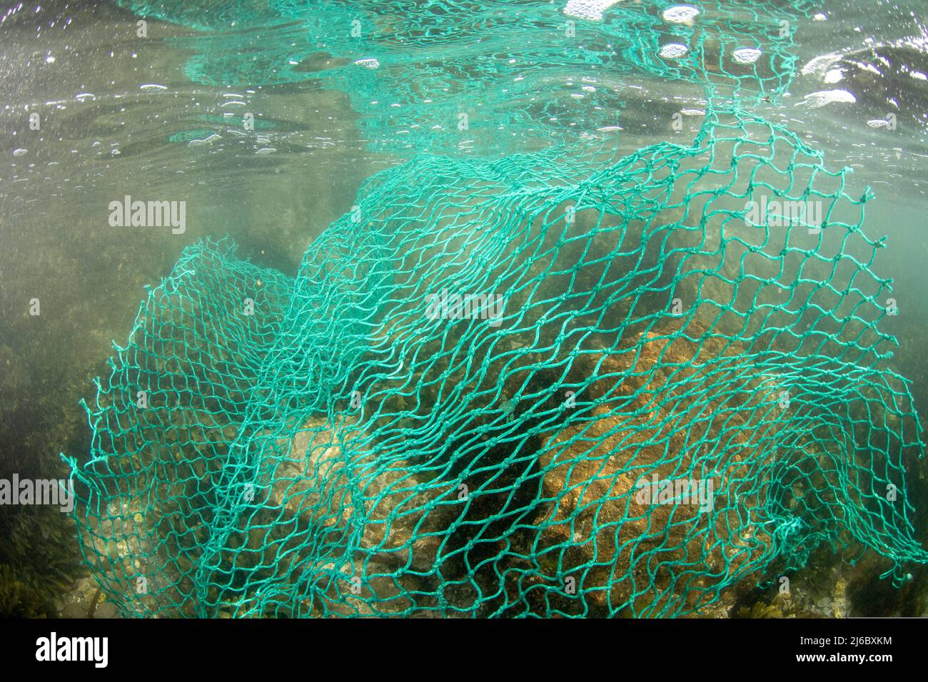 Wembury Fishing Net Stock Photo Alamy