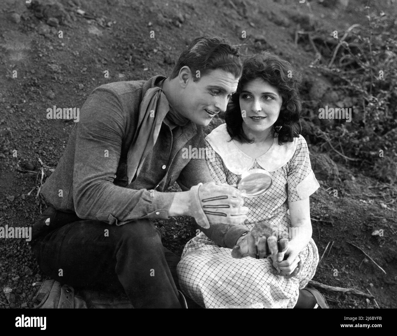 FRED THOMSON and HAZEL KEENER in THE FIGHTING SAP 1924 director ALBERT