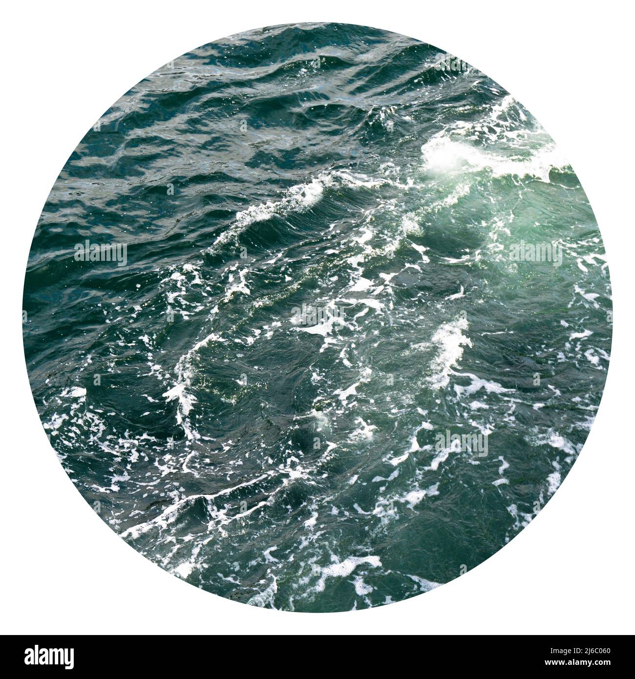 Top view of sea or ocean water, blue salty sea water texture Stock Photo