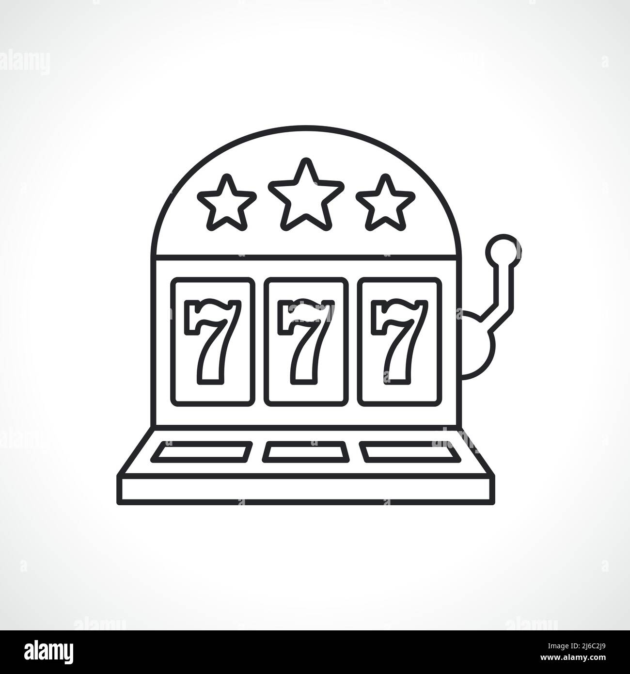 Slot machine line icon hi-res stock photography and images - Alamy