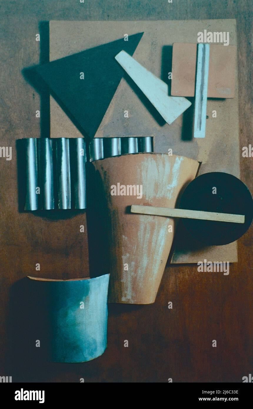 Sculpture, artwork by Russian artist Ivan Puni, 1915 Stock Photo Alamy