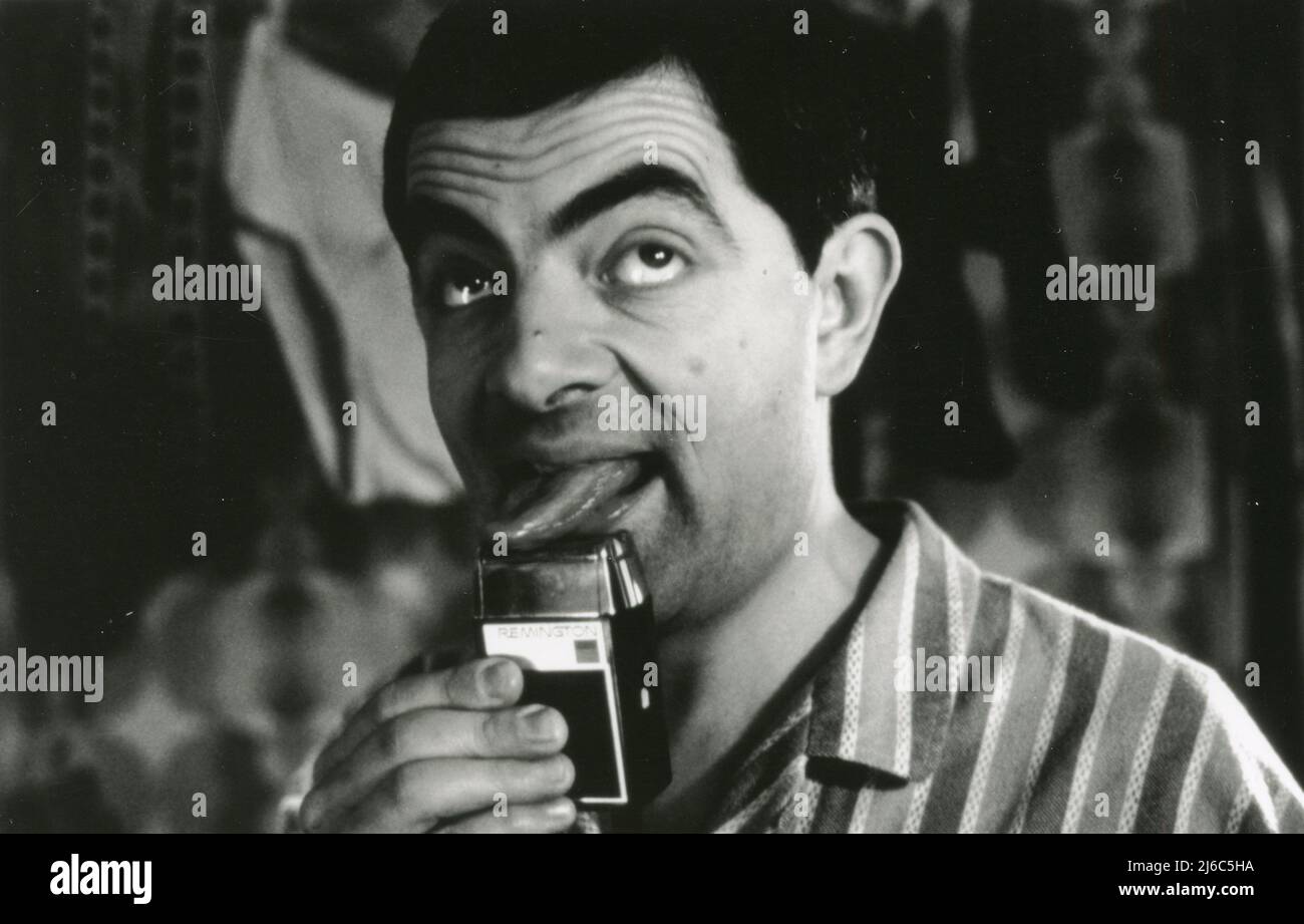 English actor Rowan Atkinson in the movie Bean, UK 1997 Stock Photo Alamy