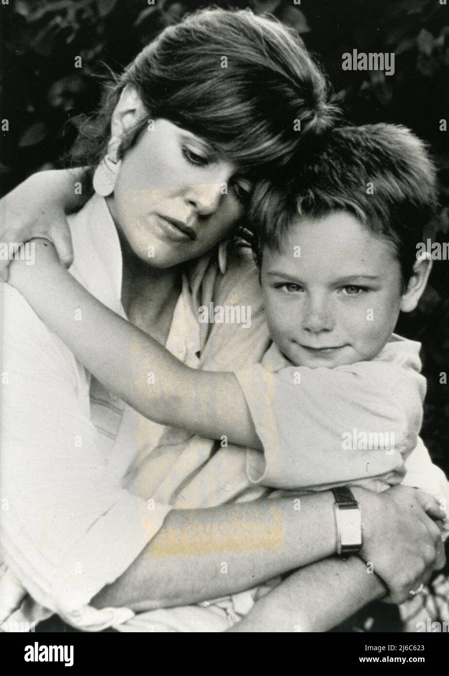 American actress Pam Dawber and child actor Brian Bonsall in the movie Do You Know the Muffin Man?, USA 1989 Stock Photo