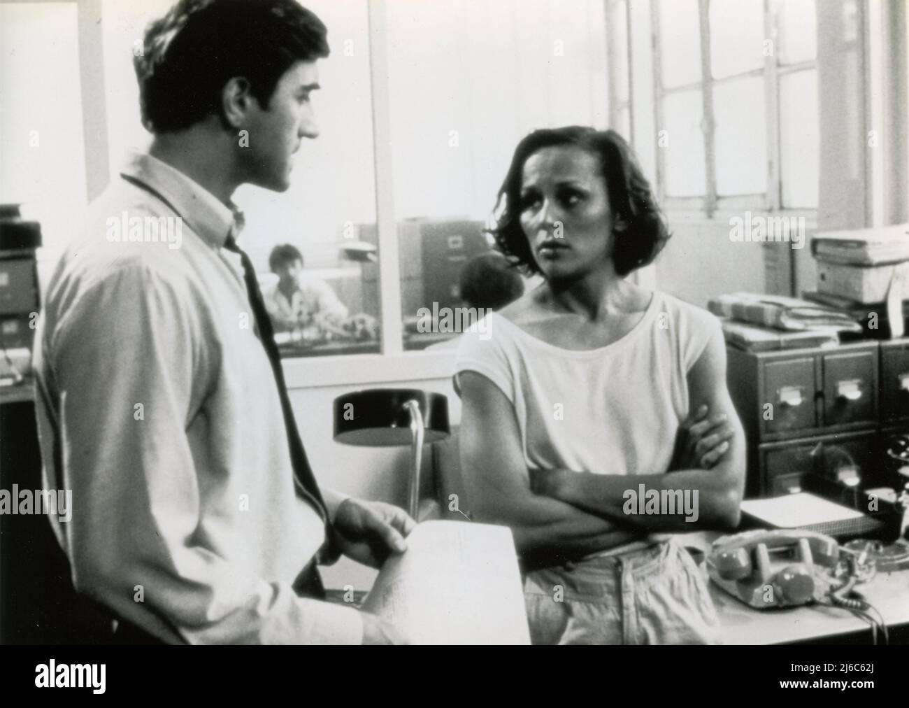 French actress Christine Boisson and actor Christophe Malavoy in the movie Meurtres pour memoire, France 1984 Stock Photo