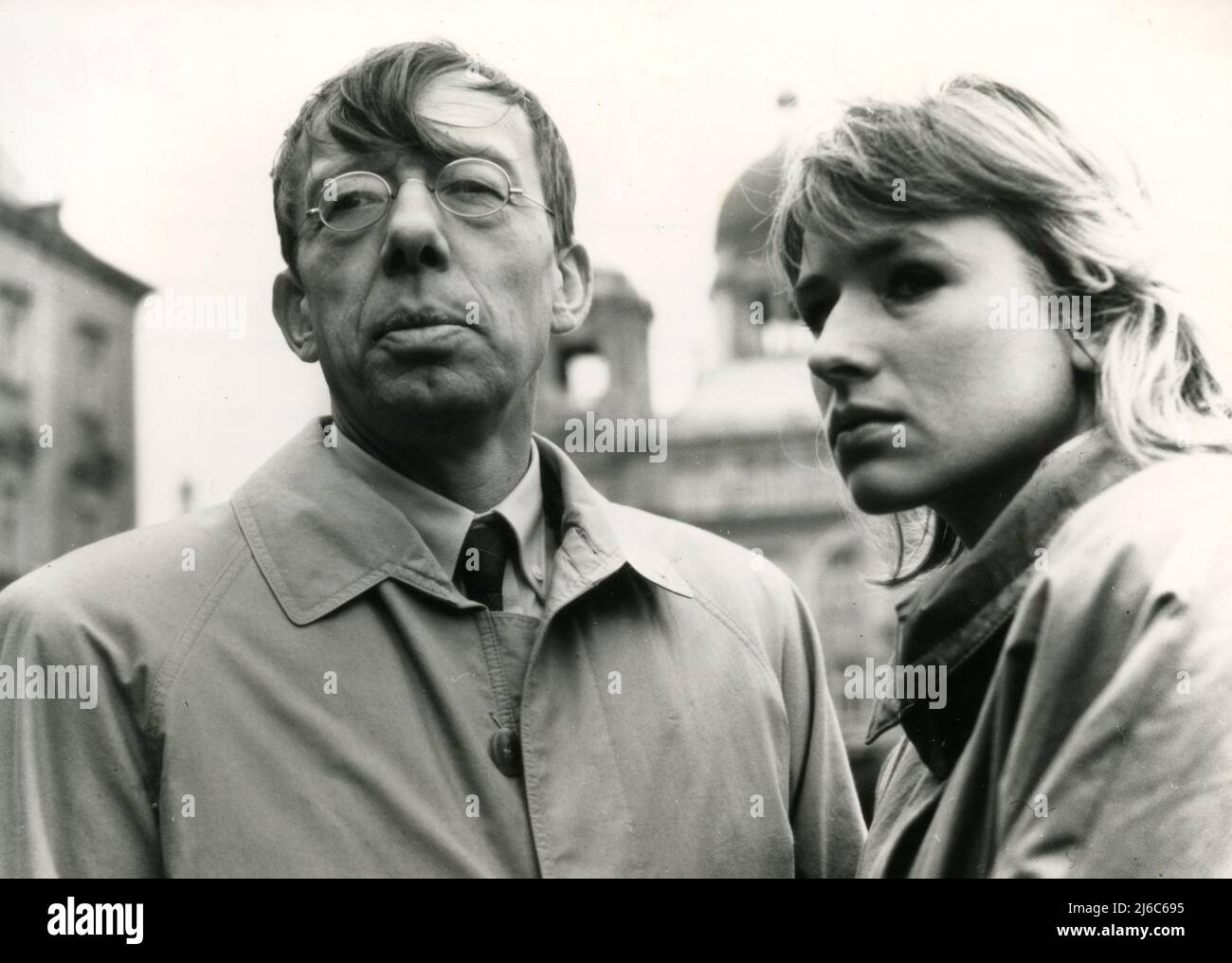 German actor and film director Hark Bohm and actress Corinna Harfouch in the movie The Little Public Prosecutor (Der Kleine Staatsanwalt), Germany 1987 Stock Photo