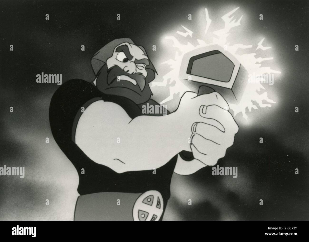 Thor in a scene from the animated movie Valhalla, Denmark 1986 Stock Photo