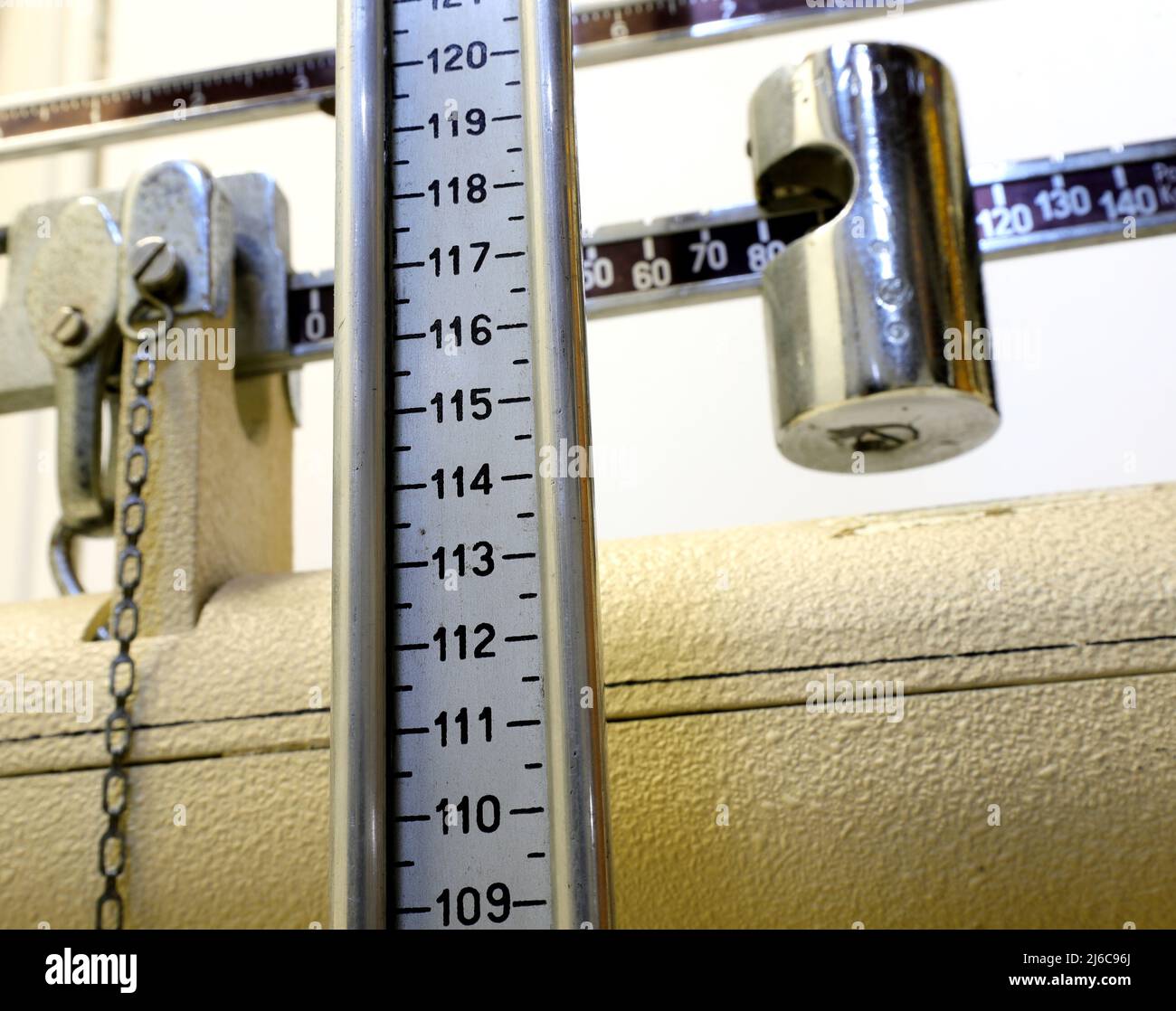 Manual Analogic bathroom scales in the pediatrician s doctor s office