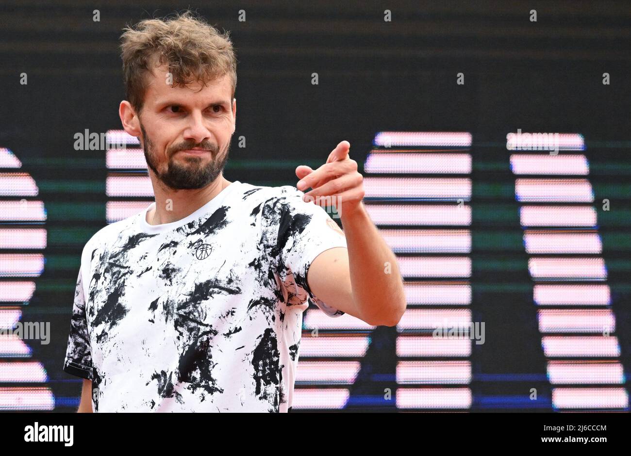 30 April 2022, Bavaria, Munich Tennis ATP Tour Munich, Singles, Men