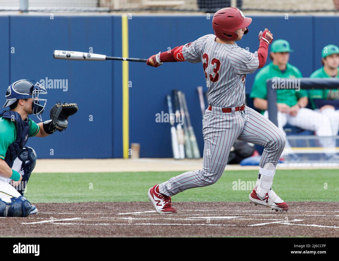 April 29, 2022 Boston College catcher Parker Landwehr (23) at bat