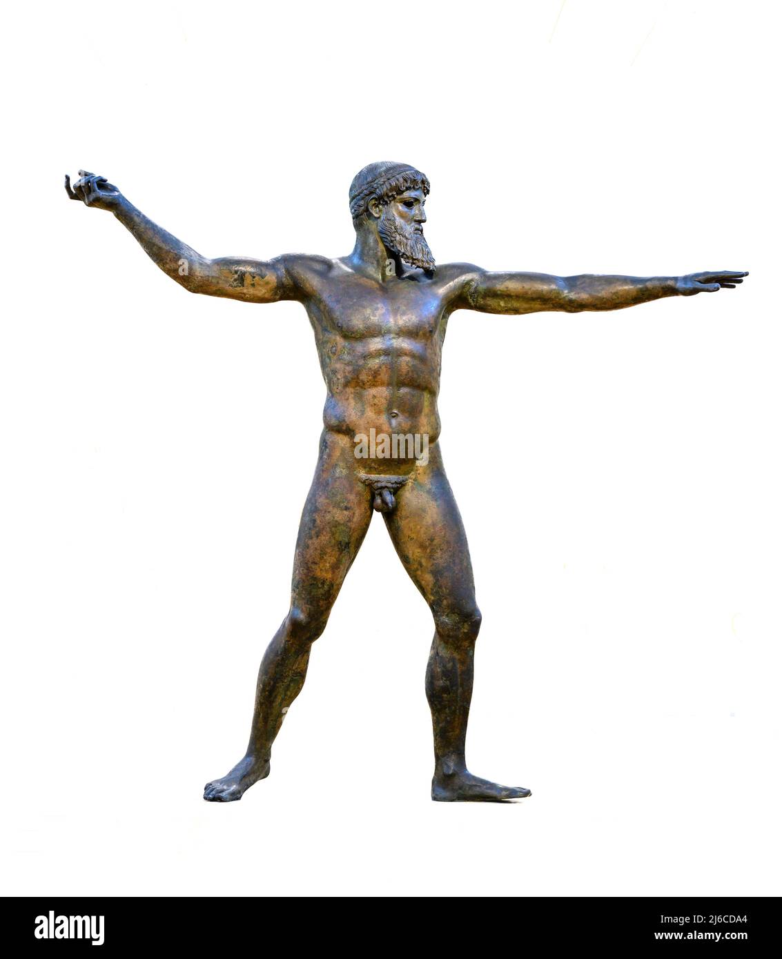 Ancient greece greek poseidon zeus god bronze statue sculpture hires