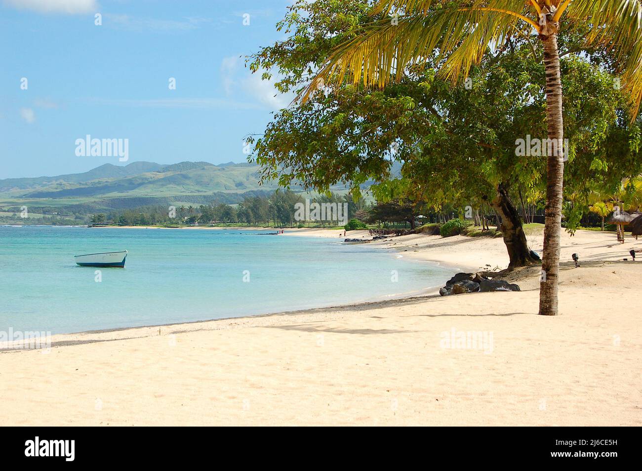 Sun loungers under umbrella on hi res stock photography and images