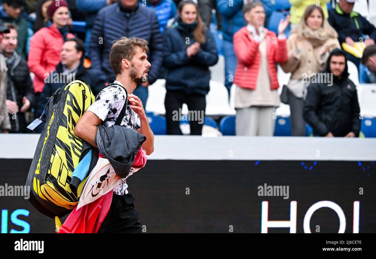 30 April 2022, Bavaria, Munich Tennis ATP Tour Munich, Singles, Men