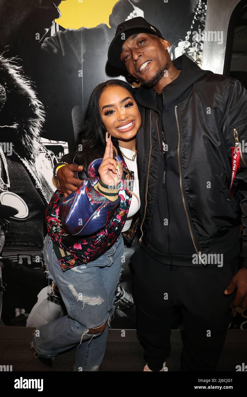 NEW YORK, NY- APRIL 29: DreamDoll and Mic Geronimo at the Hot 97 Summer Jam 2022 Announcement Party in New York City on April 29, 2022. Credit: Walik Goshorn/MediaPunch Stock Photo