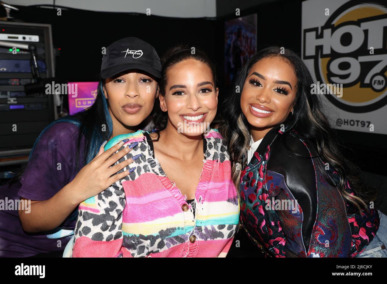 NEW YORK, NY- APRIL 29: Miabelle, Nessa and DreamDoll at the Hot 97 Summer Jam 2022 Announcement Party in New York City on April 29, 2022. Credit: Walik Goshorn/MediaPunch Stock Photo