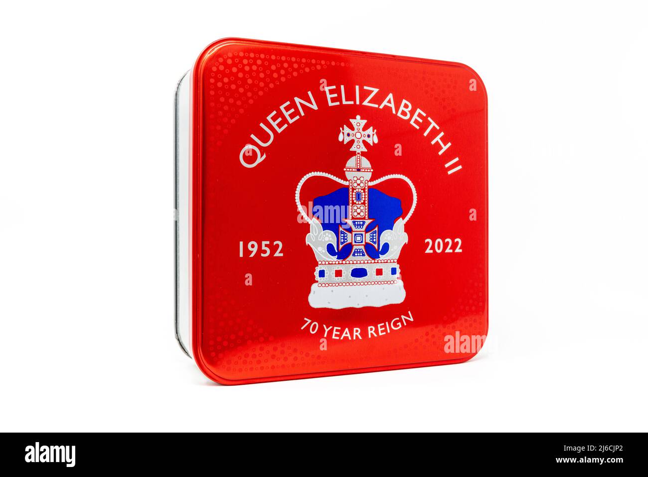 Queens Platinum Jubilee M & S Limited Edition Tin Of Shortbread Biscuits Stock Photo Alamy