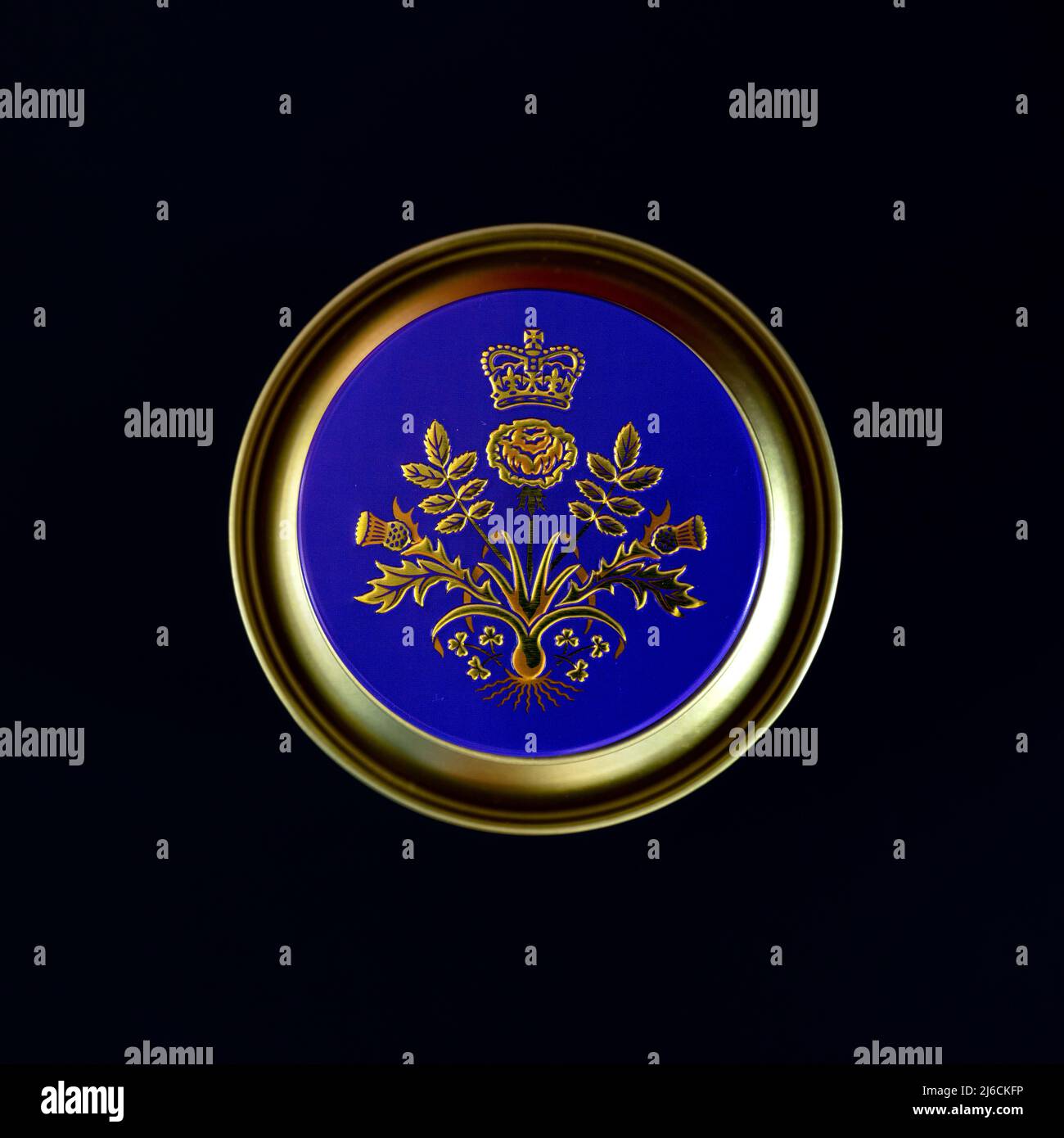 The Royal Collection Platinum Jubilee Tea Caddy Lid Stock Photo Alamy