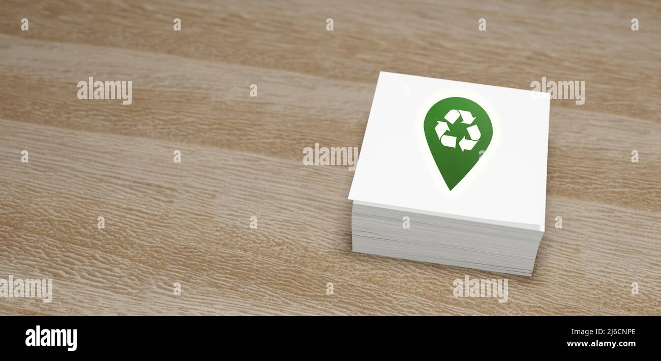 Eco location green map pin 3d Render Stock Photo Alamy