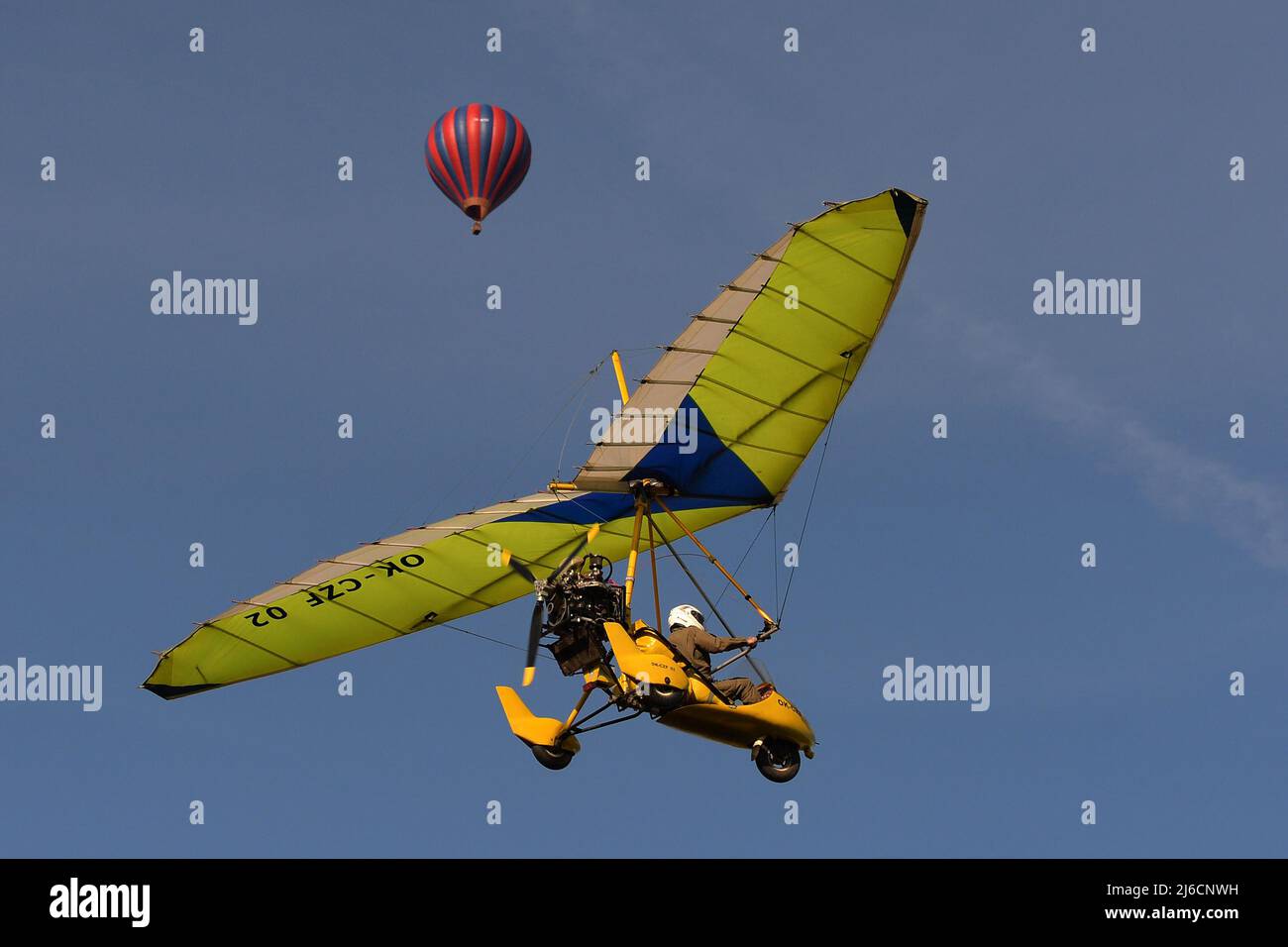 April 30 2022 Vsen Czech Republic A motorised hang glider