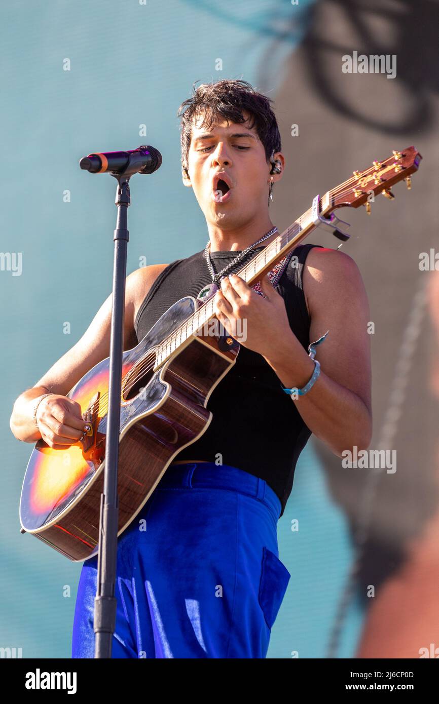 Omar Apollo (Omar Velasco) during Coachella Music and Arts Festival on