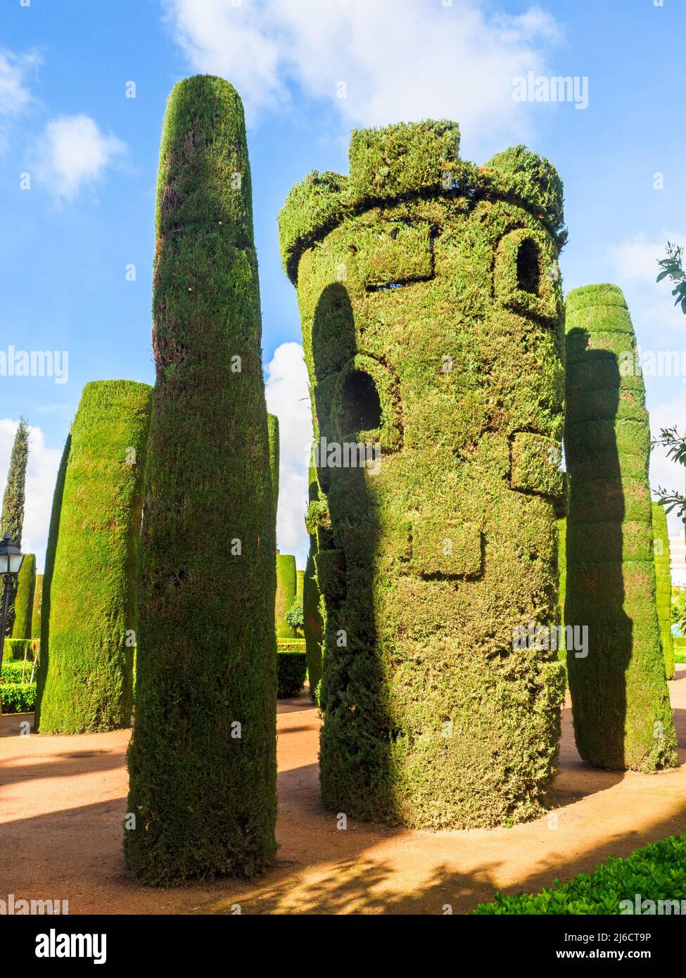 Gardens of the Alcazar de los Reyes Cristianos - Cordoba, Spain Stock Photo