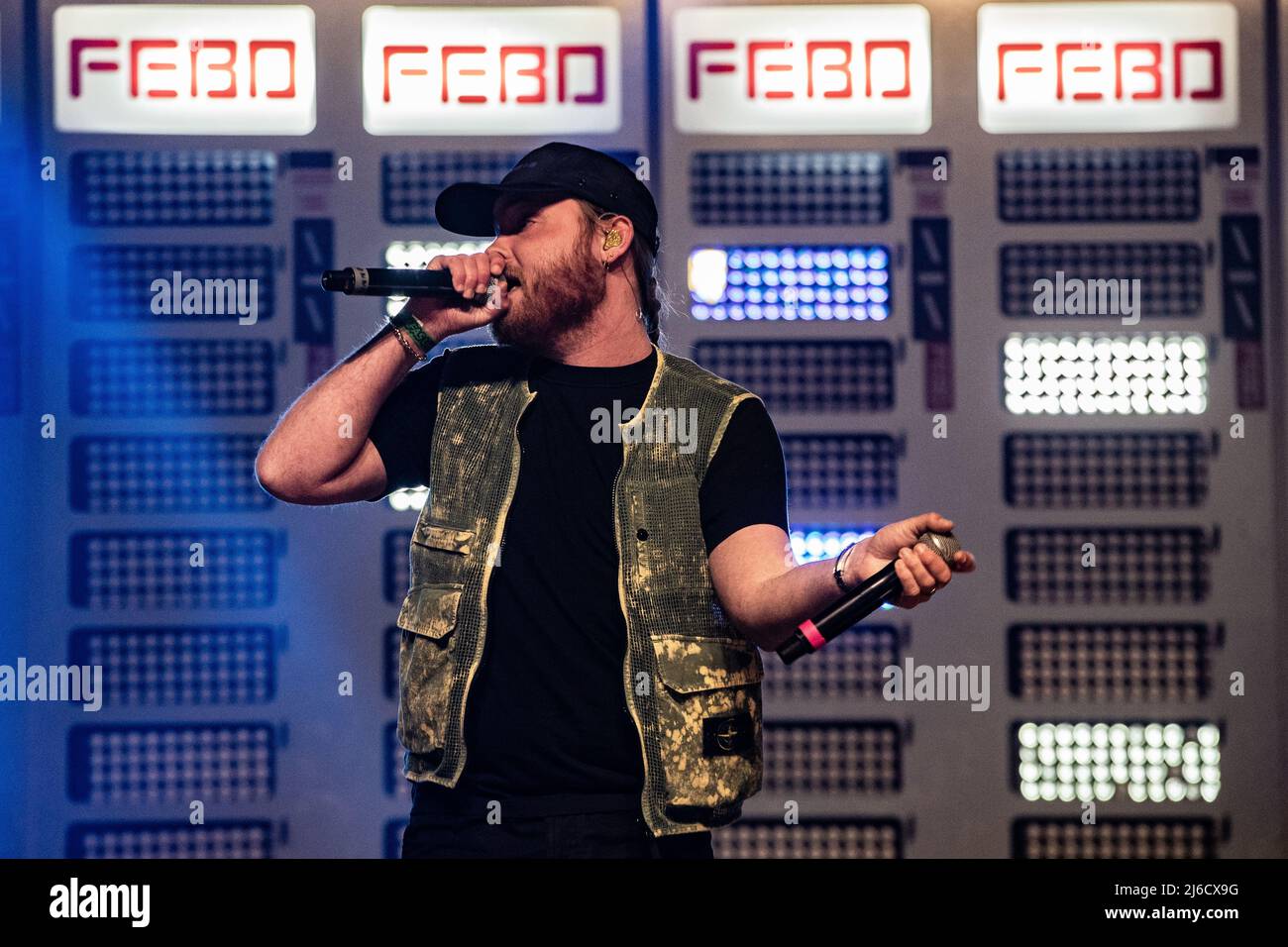 2022-04-30 19:43:07 AMSTERDAM - Rapper Donnie during his concert in ...