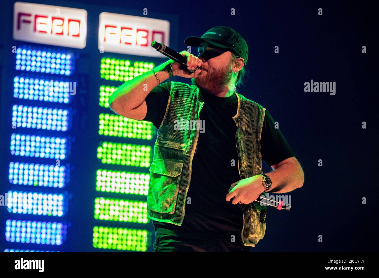 2022-04-30 19:43:16 AMSTERDAM - Rapper Donnie during his concert in ...