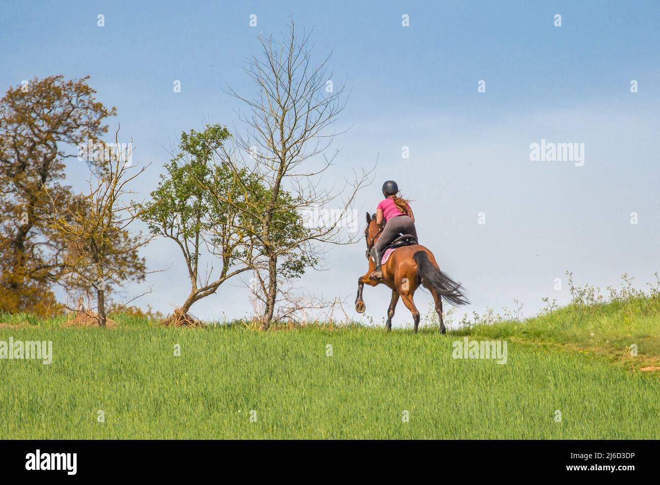 Kidderminster, UK. 30th April, 2022. UK weather horse riders making