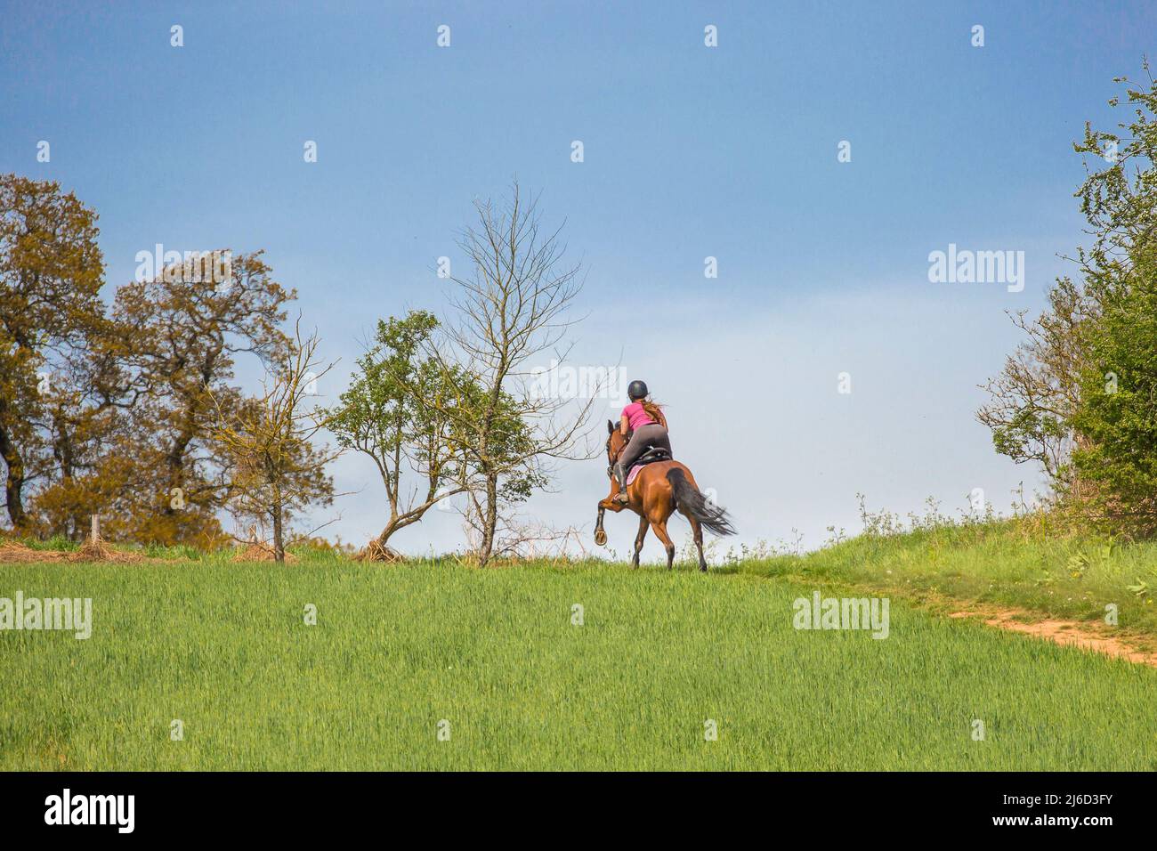 Kidderminster, UK. 30th April, 2022. UK weather horse riders making
