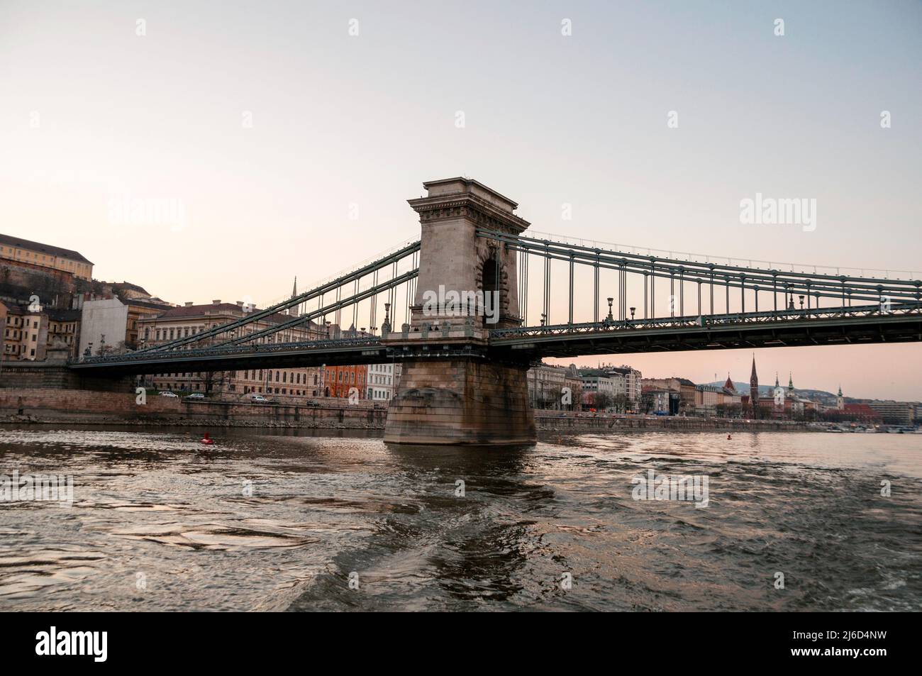 Chain Bridge and the Buda side of Budapest in Hungary Stock Photo - Alamy