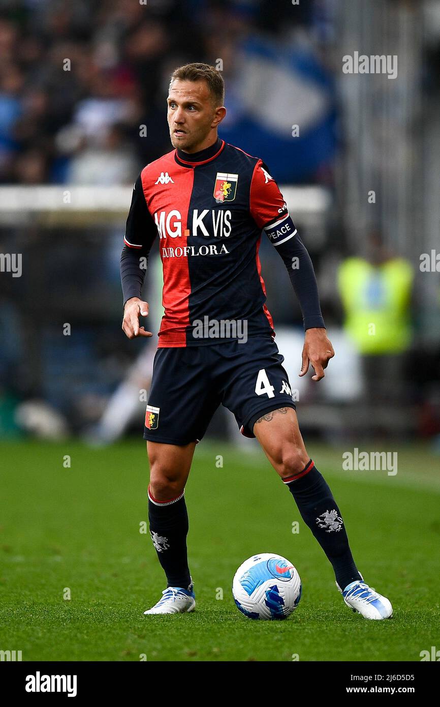 Parma, Italy. 05th Feb, 2023. Tardini Stadium, 05.02.23 Domenico Criscito  (4 Genoa) during the Serie B match between Parma and Genoa at Tardini  Stadium in Parma, Italia Soccer (Cristiano Mazzi/SPP) Credit: SPP