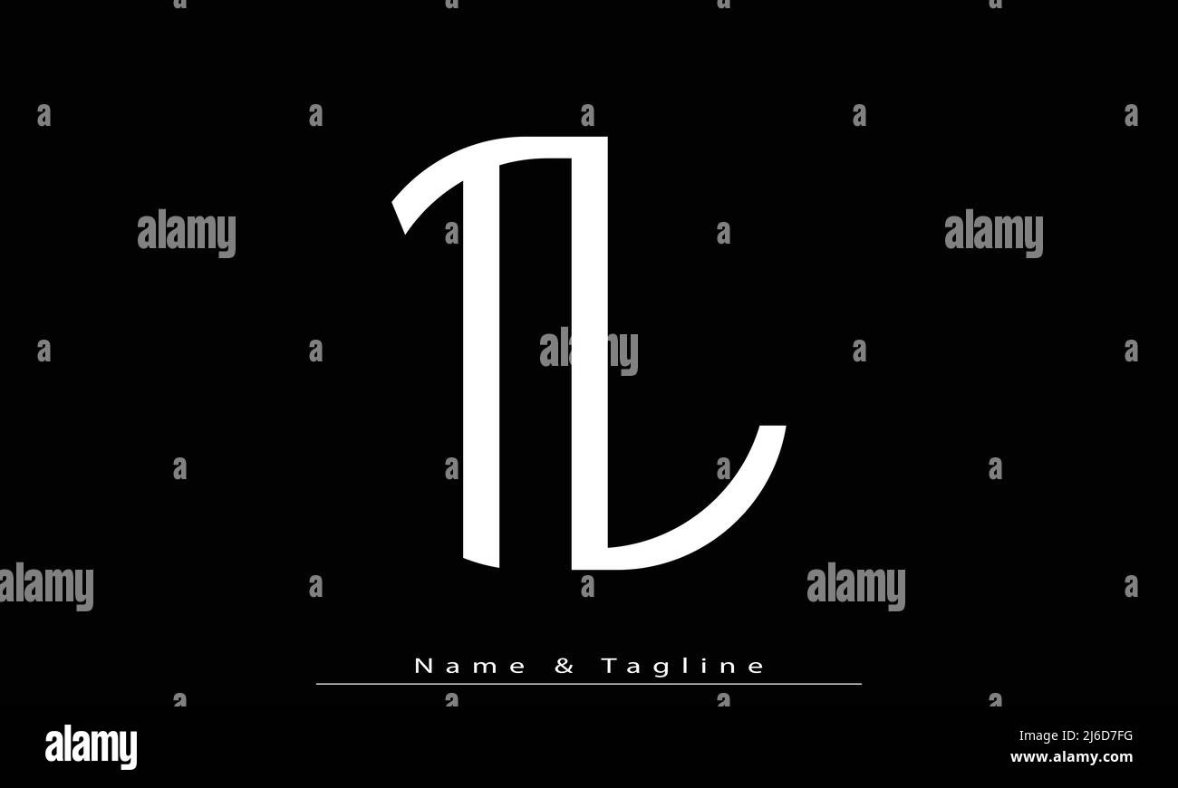 Alphabet letters Initials Monogram logo TL , LT Stock Vector