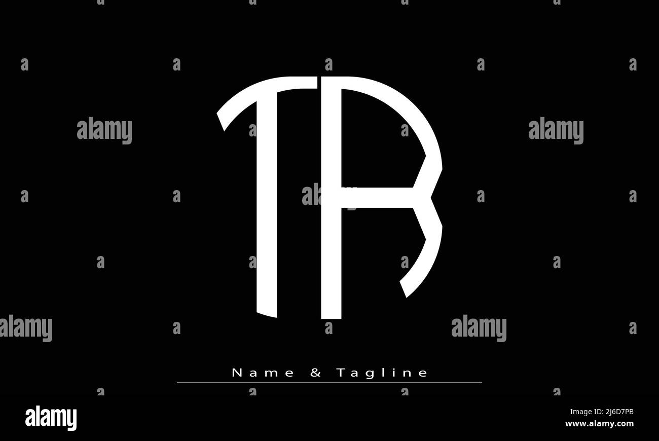 Alphabet letters Initials Monogram logo TR , RT Stock Vector