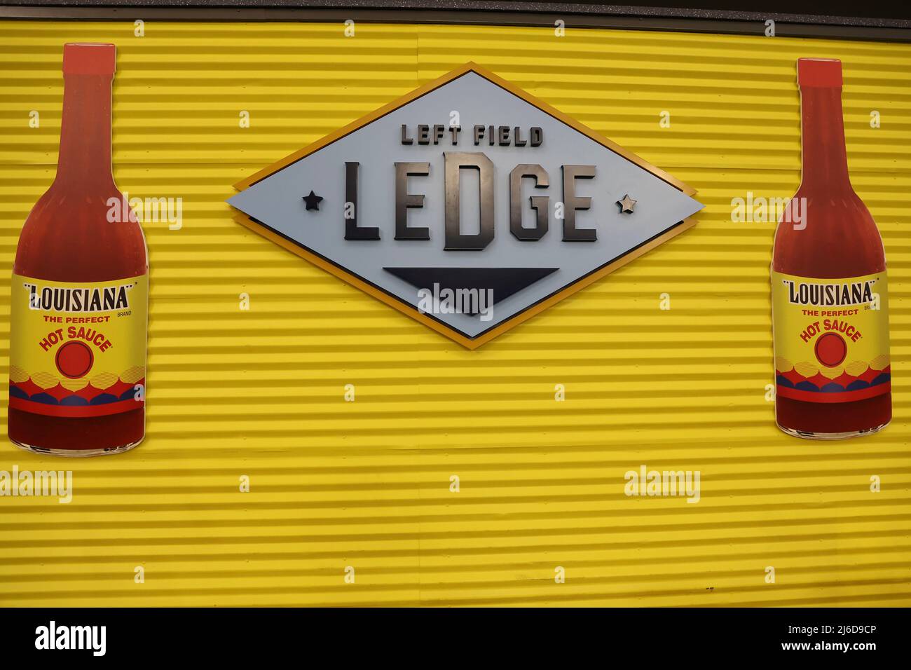 St. Petersburg, FL. USA; A general view of the Left Field Ledge, a new area at the stadium