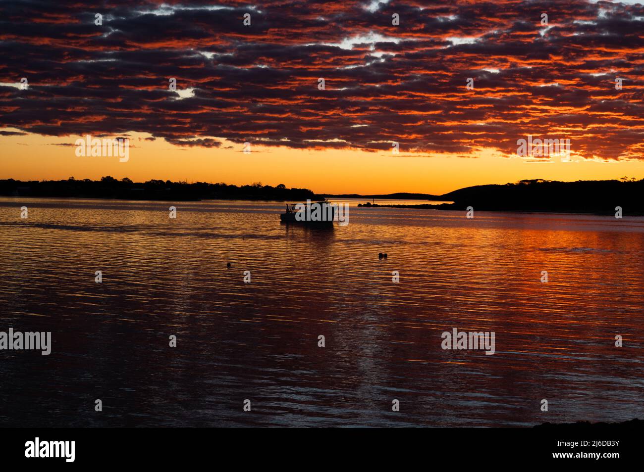sunset coffin bay Stock Photo Alamy