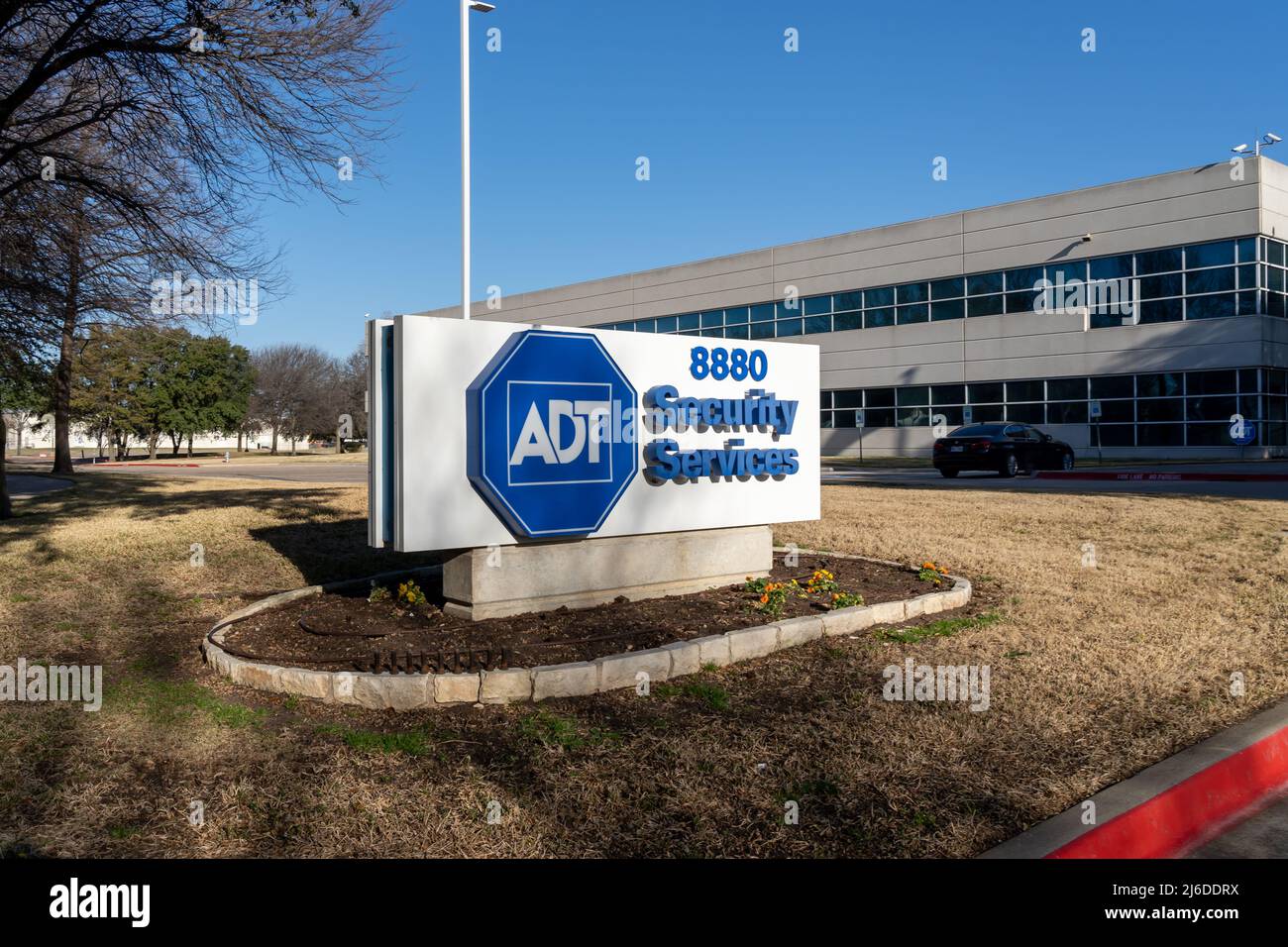 Irving, Texas, USA - March 20, 2022: ADT Security Services office in Irving, Texas, USA. Stock Photo