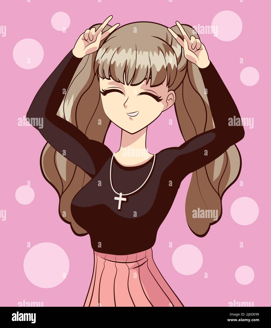 happy anime girl by libertad-gd on DeviantArt