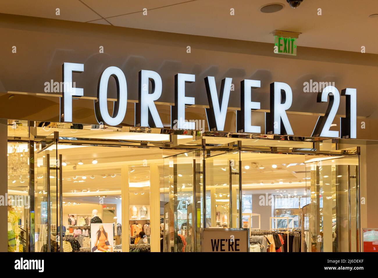 Employees participate in the opening of Forever 21 shop on March 25,  News Photo - Getty Images