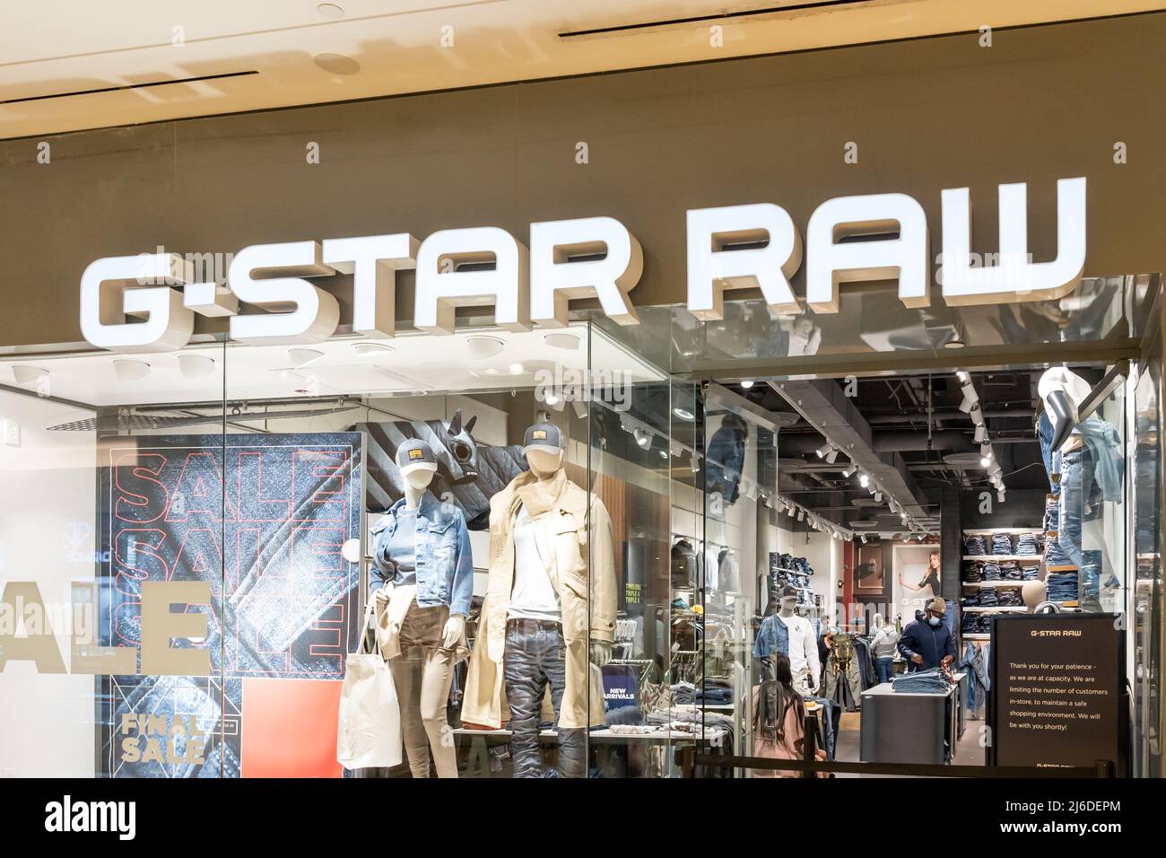 Houston, Texas, USA - February 25, 2022: G-Star Raw store in a shopping mall  Stock Photo - Alamy